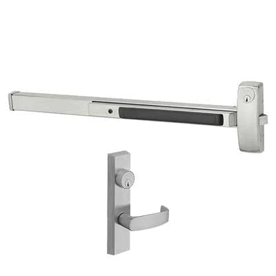 Sargent 12-LC-8816-F-ETL-US32D-RHR 36" Rim Exit Device, Classroom Security Function, ETL Trim, Fire Rated, Less Cylinder, Hex Key Dogging, Right Hand Reverse, US32D/630 Satin Stainless Steel Finish