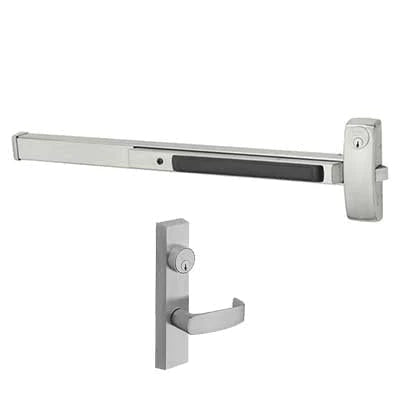 Sargent 12-LC-8816-G-ETL-US32D-RHR 48" Rim Exit Device, Classroom Security Function, ETL Trim, Fire Rated, Less Cylinder, Hex Key Dogging, Right Hand Reverse, US32D/630 Satin Stainless Steel Finish