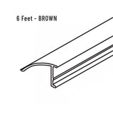 VINYL GLAZING BEAD, 2 LINE, BASE 7/16