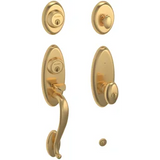 Baldwin Landon Sectional Single Cylinder Keyed Entry Handleset with 5225 Interior Knob from the Estate Collection
