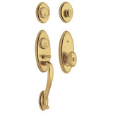 Baldwin Landon Sectional Single Cylinder Keyed Entry Handleset with 5225 Interior Knob from the Estate Collection