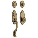 Baldwin Landon Two Point Dummy Handleset with Egg Style Interior Knob