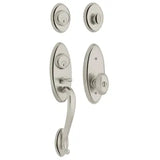 Baldwin Landon Sectional Single Cylinder Keyed Entry Handleset with 5225 Interior Knob from the Estate Collection