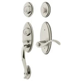 Baldwin Landon Dummy Two Point Handleset with Right Handed Wave Style Interior Lever