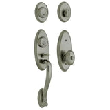 Baldwin Landon Double Cylinder Two Point Handleset with Egg Style Interior Knob