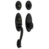 Baldwin Landon Double Cylinder Two Point Handleset with Egg Style Interior Knob
