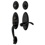 Baldwin Landon Dummy Two Point Handleset with Right Handed Wave Style Interior Lever