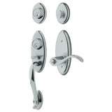 Baldwin Landon Dummy Two Point Handleset with Left Handed Wave Style Interior Lever