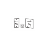 Cal-Royal 8633-SW Touchless Switch (Text & Hand), For 8600 Series