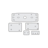 Cal-Royal 912 Fire Rated Vertical Rod Shim Kit 1/8" Thick