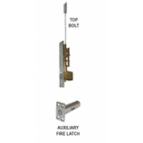 Cal-Royal AUXSLAFLM3 Metal Door Self-Latching Flush Bolt W/ Auxiliary Fire Latch