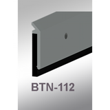Cal-Royal BTN-112 Door Bottom Sweep made of Extruded Aluminum Retainer and Neoprene Insert