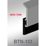 Cal-Royal BTN-133 Door Bottom Sweep made of Extruded Aluminum Retainer and Neoprene Insert