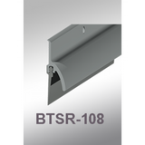 Cal-Royal BTSR-108 Door Bottom Sweep with Rain Drip made of Extruded Aluminum Retainer and Vinyl Insert