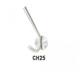 Cal-Royal CH25 Coat and Hat Hook, Finish-Satin Stainless Steel
