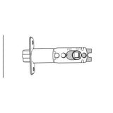 Cal-Royal ENTK-4 Adjustable Dead Latch with Round Corner Faceplate for Entrance Knobset