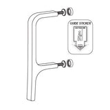 Cal-Royal HPUL-850 Modern Hospital Hands-Free Double Pull Arm with Anti-Microbial Coating
