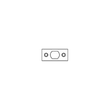 Cal-Royal LGSCDB-7 Square Corner Faceplate for Deadbolt Clipper Series