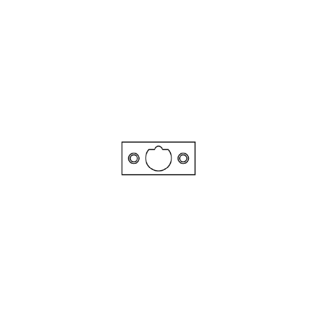 Cal-Royal LGSCEN-9 Legacy Series Square Corner Faceplate for Storeroom / Entrance