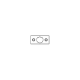 Cal-Royal LGSCEN-9 Legacy Series Square Corner Faceplate for Storeroom / Entrance