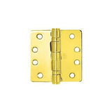 Cal-Royal LIFSBBH35 US3 Full Mortise Two Ball Bearings Life Time Finish 3 1/2" x 3 1/2", .123" Gauge in Bright Brass