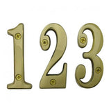 Cal-Royal SBN2 Solid Brass Numbers 0-9 2", Finish-Bright Brass