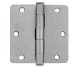 Cal-Royal TBHRC45 Full Mortise Round Corner Plain Bearing Hinge 3 1/2