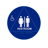 Cal-Royal UCHS10 Unisex Raised and Braille and Handicap Logo 12" Circle