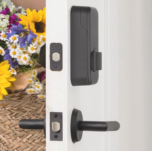 EMPowered Deadbolts - Empowered Arts and Crafts Single Cylinder Deadbolt Connected by August in Oil Rubbed Bronze - Emtek Hardware