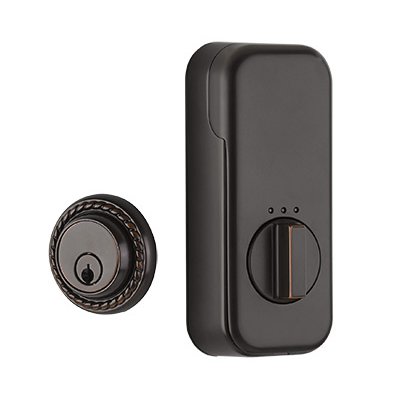 EMPowered Deadbolts - Empowered Rope Single Cylinder Deadbolt Connected by August in Oil Rubbed Bronze - Emtek Hardware