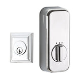 EMPowered Deadbolts - Empowered Wilshire Single Cylinder Deadbolt Connected by August in Polished Chrome - Emtek Hardware