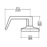 Cal-Royal ENT00L Exit Device Keyed Lever Trim