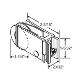 Patio Door Roller Assembly with 1-1/4" steel wheel