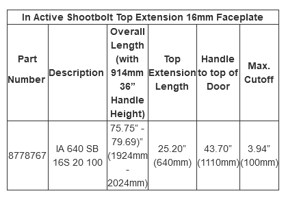 In Active Shootbolt Hoppe Top Extension 8778767