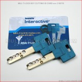 MUL-T-LOCK Key Cutting ID Card with 2 Keys