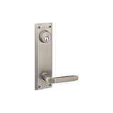 Emtek Quincy 9 Inch KEYED Sideplate Lock for 5 1/2 Inch C-C Bore - 8980