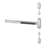 Sargent 56-12-8713-F-84-US32D, Fire Rated Surface Vertical Rod Exit Device, Exit Only, Electric Latch Retraction, 36