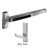 Sargent 12-8815-ETL Fire Rated Rim Exit Device Panic Bar, Trim Always Operable-Passage Lever