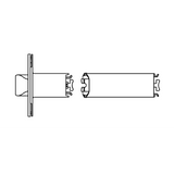 Schlage 5" Backset Extension Link for 2 3/4" Backset Latches