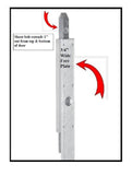 Hoppe 20mm(3/4'' faceplate) Shootbolt gear with (1)'' top & bottom shoot bolt throw for IN- ACTIVE door