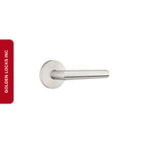 Emtek Stainless Steel Stuttgart Lever Handle with Disk Rosette - E671