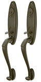 Emtek 473111 Tuscany Monolithic Grip by Grip Entrance Handleset - Lost Wax Cast Bronze Tubular - Single Cylinder